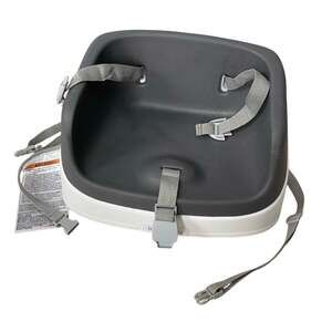 Ingenuity SmartClean Toddler Booster Seat Slate Gray with Straps